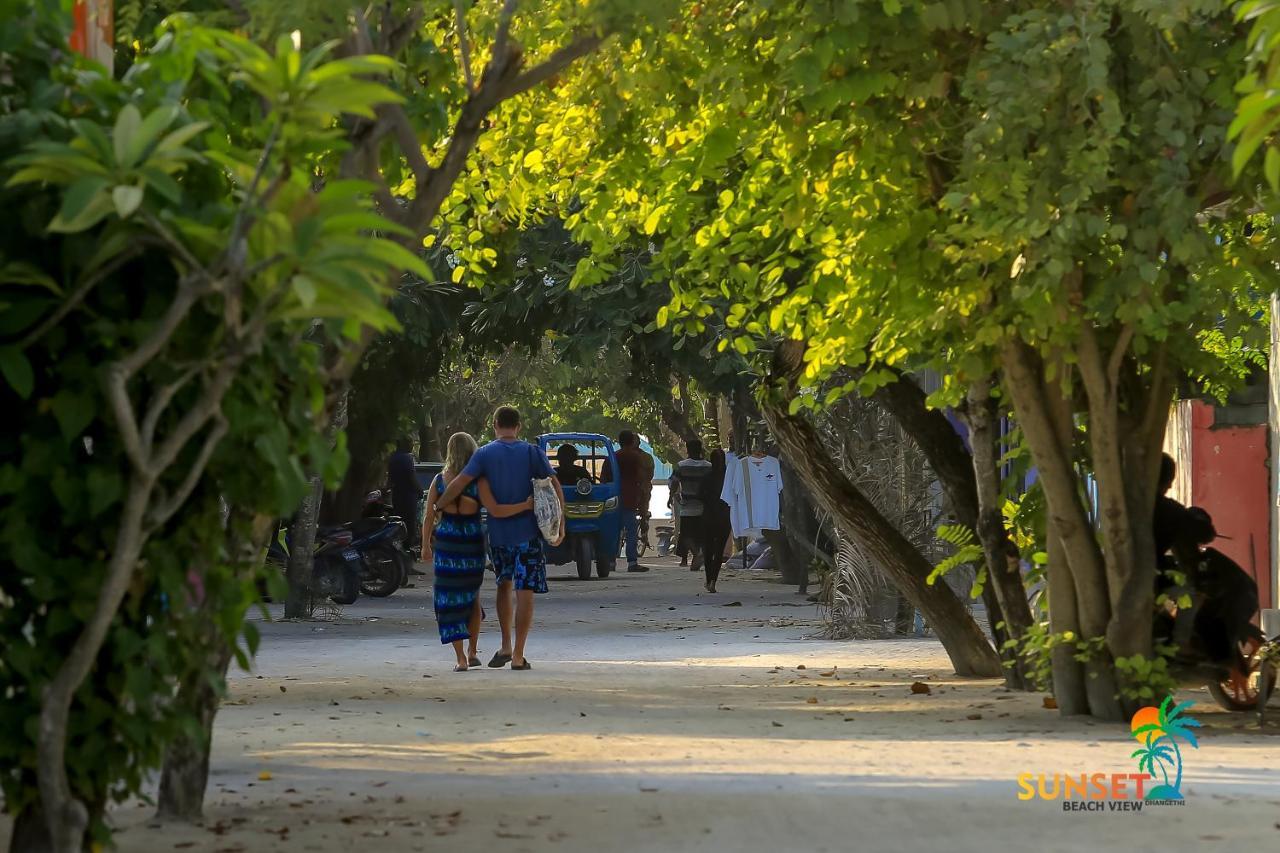 Sunset Beach View Dhangethi Bagian luar foto